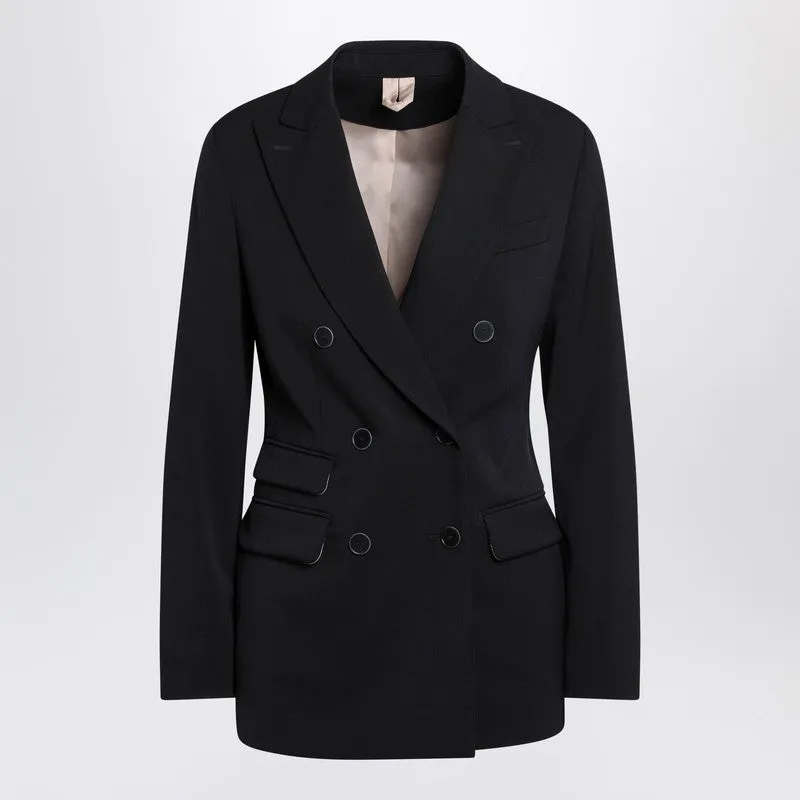 Blue Double-Breasted Wool Jacket sold by Wanan Luxury