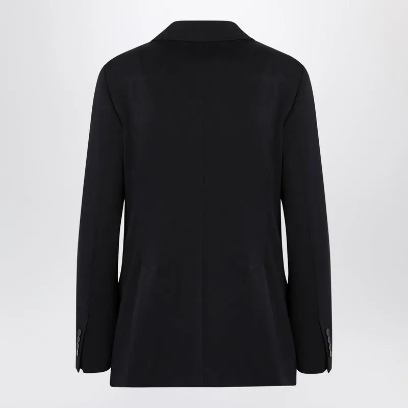 Blue Double-Breasted Wool Jacket sold by Wanan Luxury product image thumbnail 2