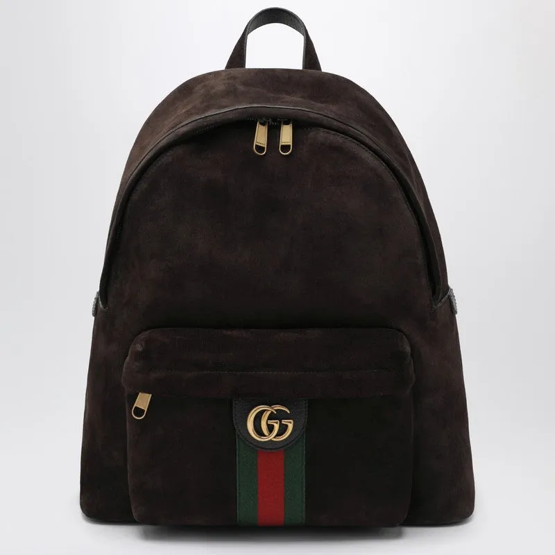 Medium Brown Ophidia Backpack sold by Wanan Luxury