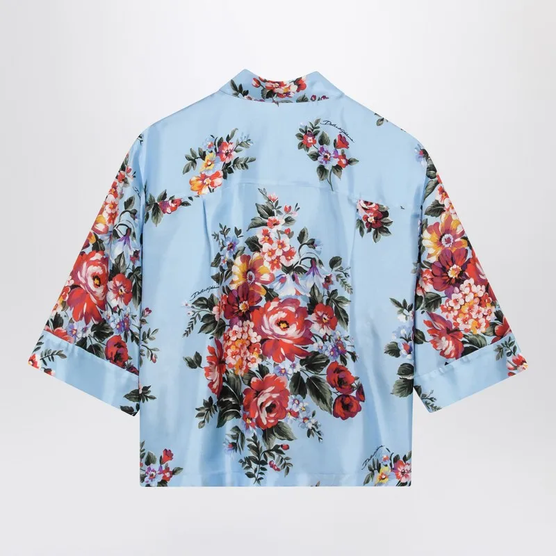 Silk Twill Shirt With Floral Print sold by Wanan Luxury product image thumbnail 2