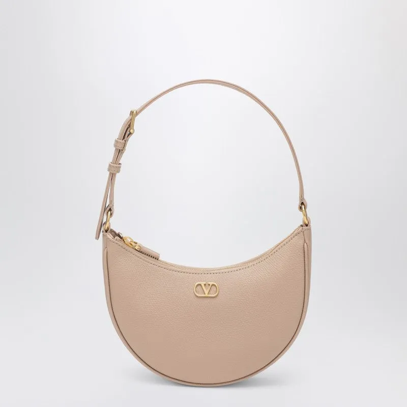 Pink Leather Vlogo Signature Mini Hobo Bag sold by Wanan Luxury