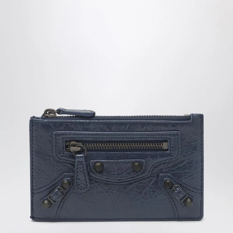 Le City Long Blue Card Holder And Coin Purse made by Balenciaga