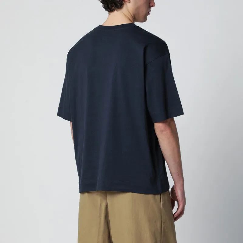 Navy Blue Cotton T-Shirt sold by Wanan Luxury product image thumbnail 2