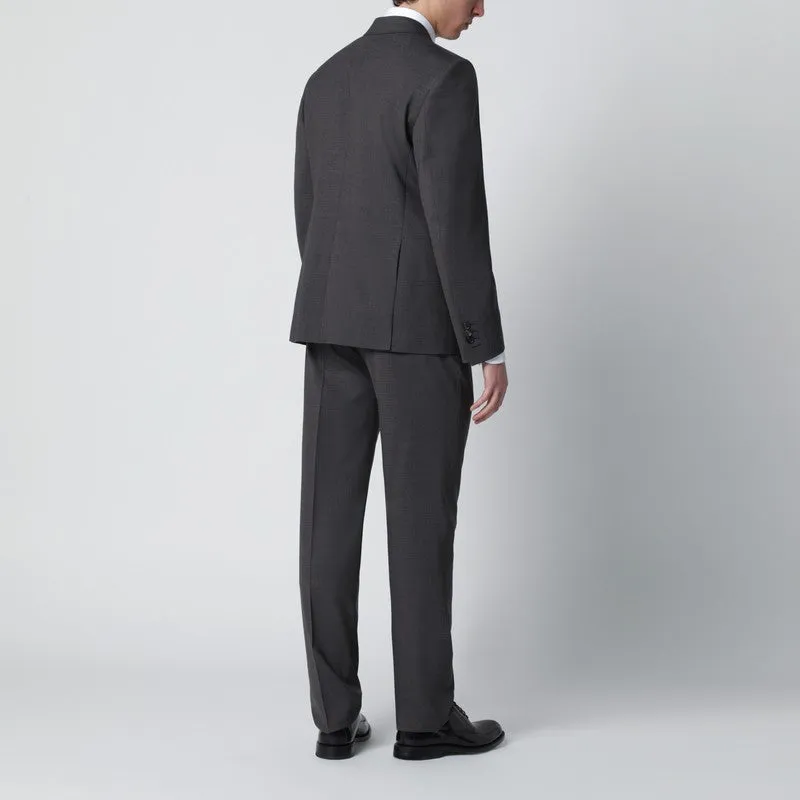 Grey Single-Breasted Suit In Wool Blend sold by Wanan Luxury product image thumbnail 2