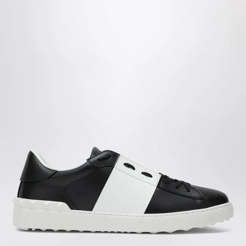 Black/White Open Sneakers sold by Wanan Luxury