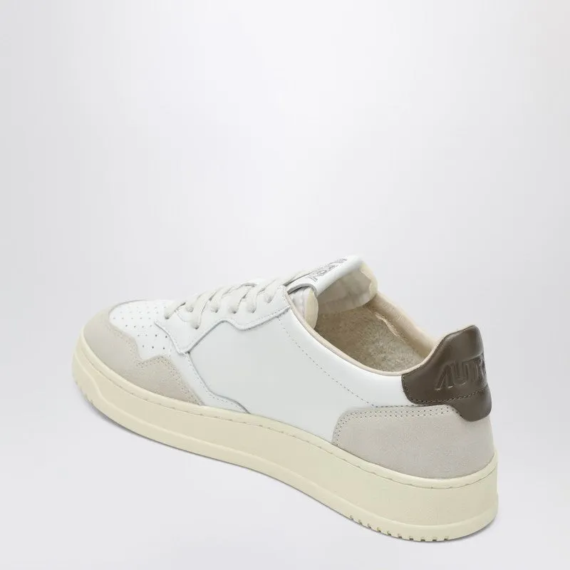 Medalist Sneakers In White And Khaki Leather And Suede sold by Wanan Luxury product image thumbnail 2