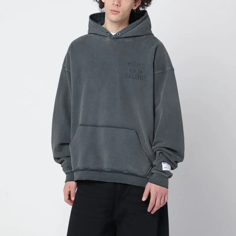 Graphite-Grey Sweatshirt With Embossed Logo sold by Wanan Luxury