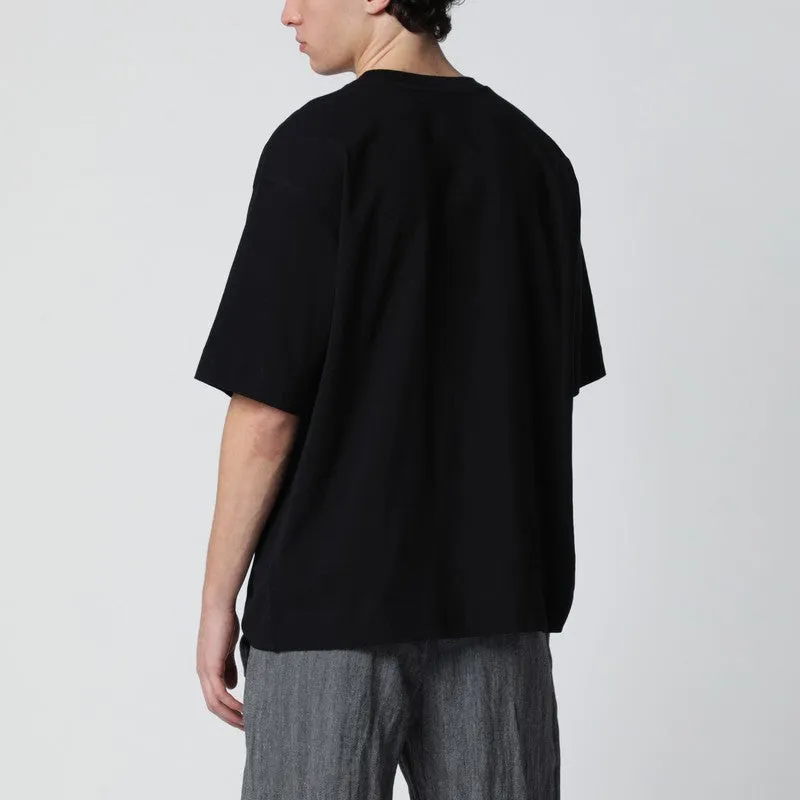 Black Cotton T-Shirt sold by Wanan Luxury product image thumbnail 2
