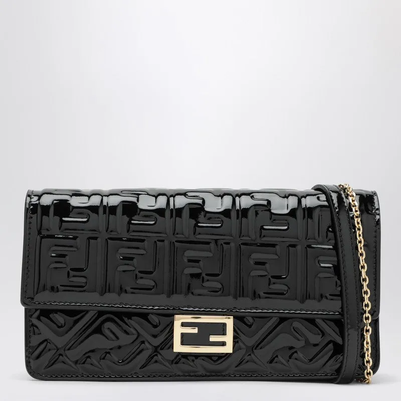 Baguette Mini Bag In Black Patent Leather sold by Wanan Luxury