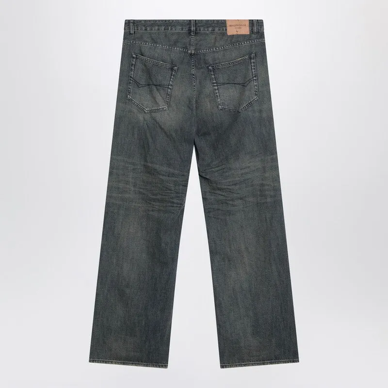 Loose Washed Jeans In Blue/Grey/Yellow sold by Wanan Luxury product image thumbnail 2