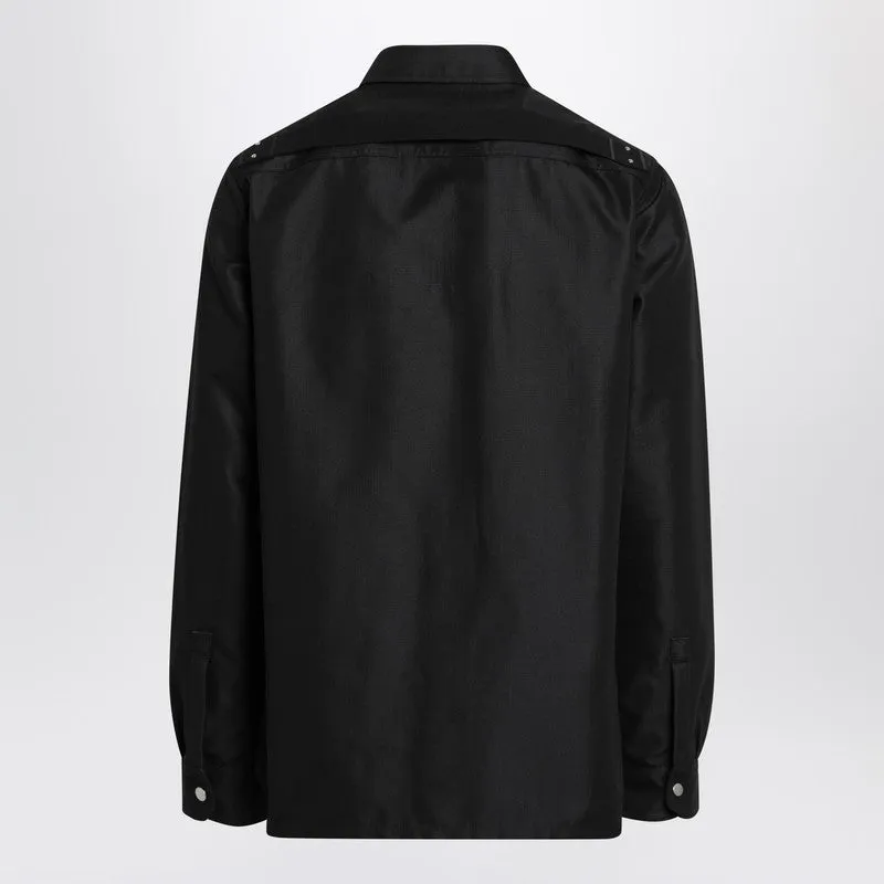 Black Cotton-Blend Shirt sold by Wanan Luxury product image thumbnail 2