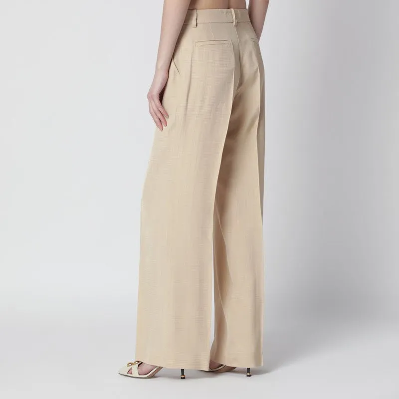 Champagne-Colored Viscose Trousers sold by Wanan Luxury product image thumbnail 2