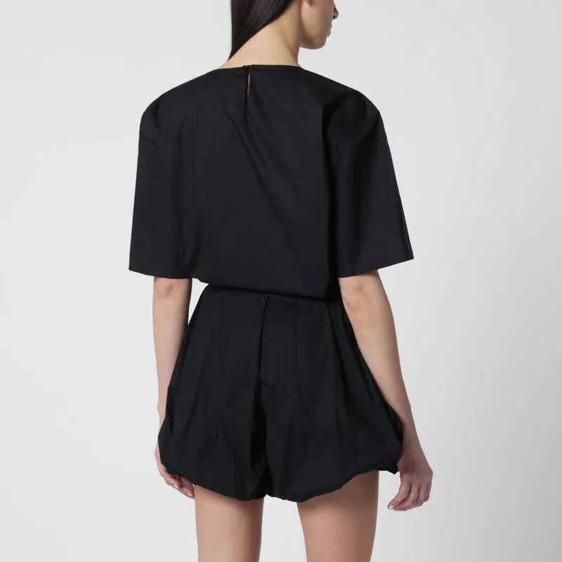 Short-Sleeve Black Cotton Top sold by Wanan Luxury product image thumbnail 2