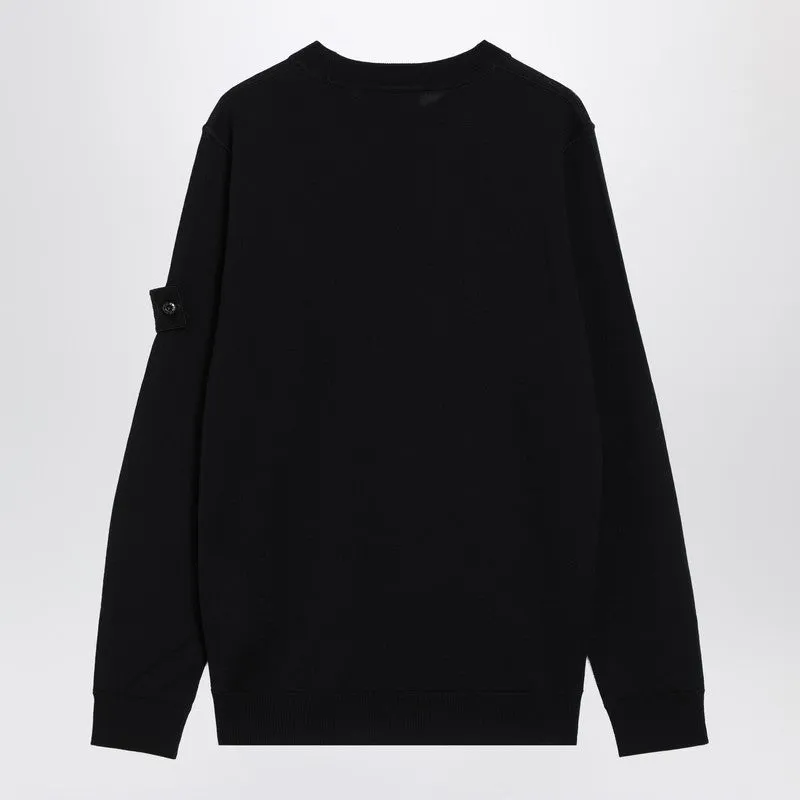 Navy Blue Wool Crewneck Sweater sold by Wanan Luxury product image thumbnail 2