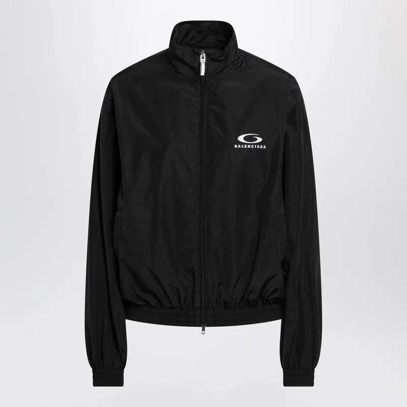 Black Loop Sports Icon Zip Jacket made by Balenciaga