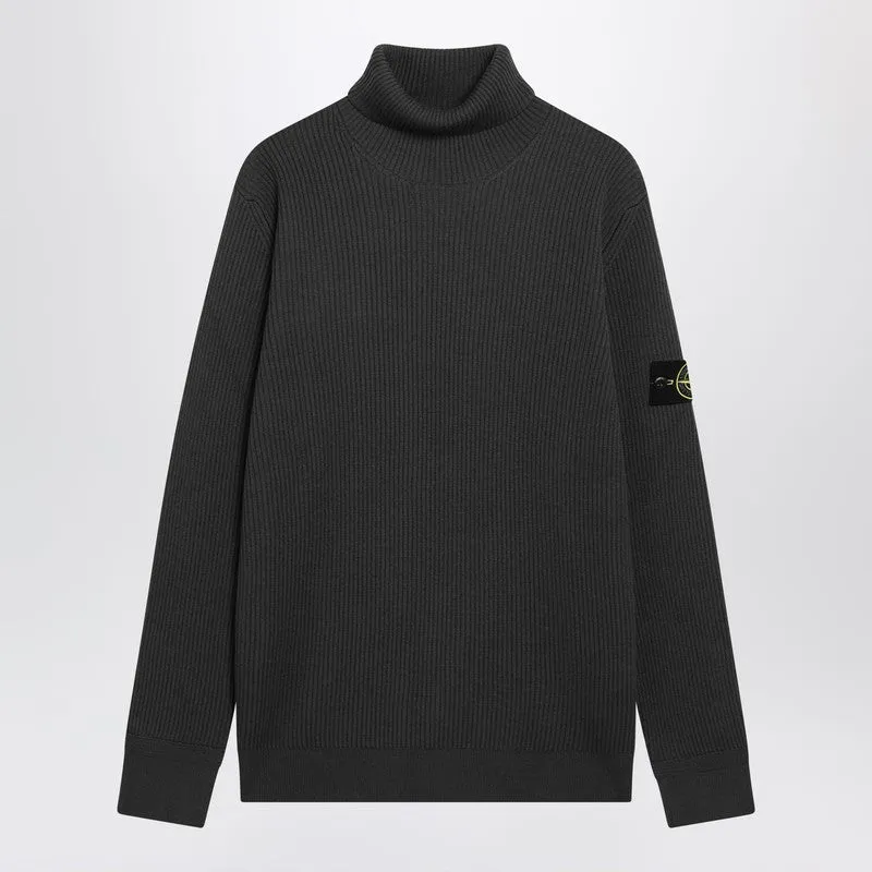 Grey Turtleneck Sweater With Regular Fit sold by Wanan Luxury