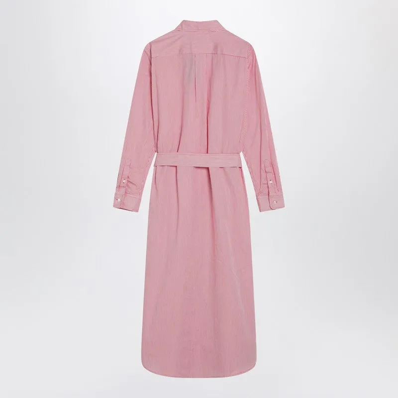 Red And White Striped Shirt Dress sold by Wanan Luxury product image thumbnail 2