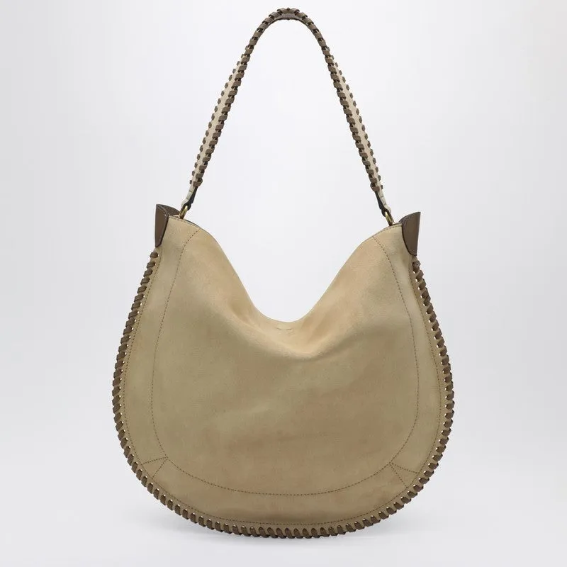 Oskan Hobo Soft Bag In Sand-Colored Suede sold by Wanan Luxury product image thumbnail 2