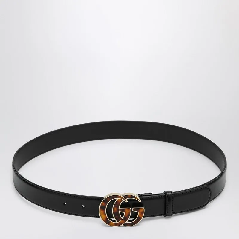 Black Belt With Tortoiseshell Gg made by Gucci