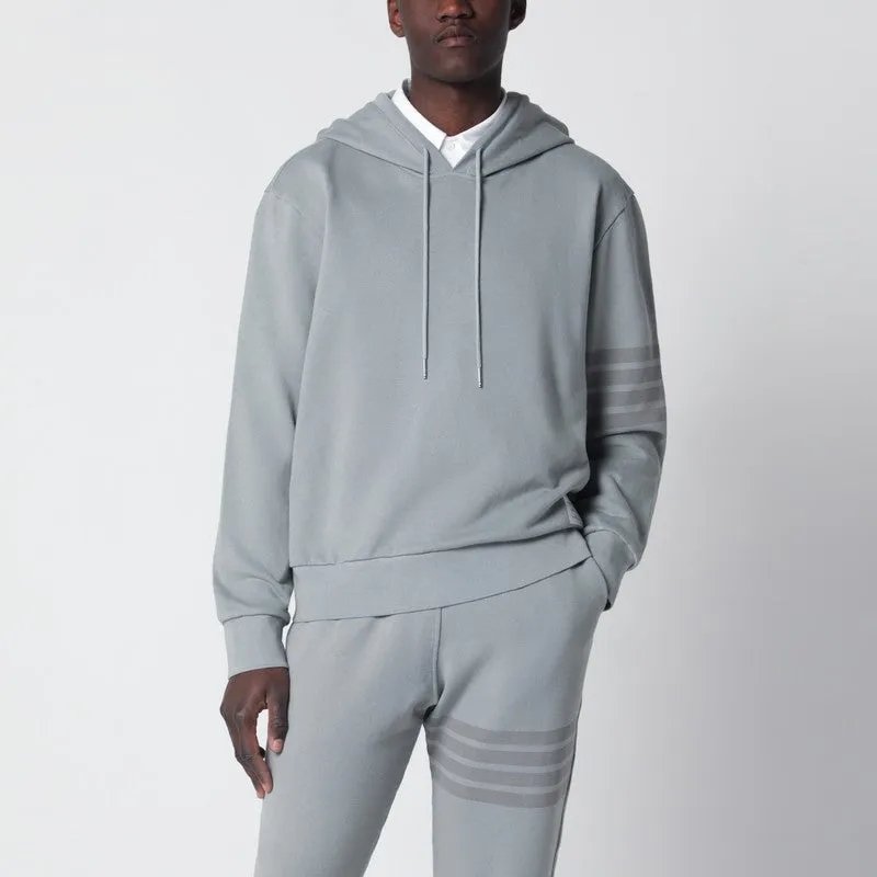 Grey Cotton Hooded Sweatshirt sold by Wanan Luxury