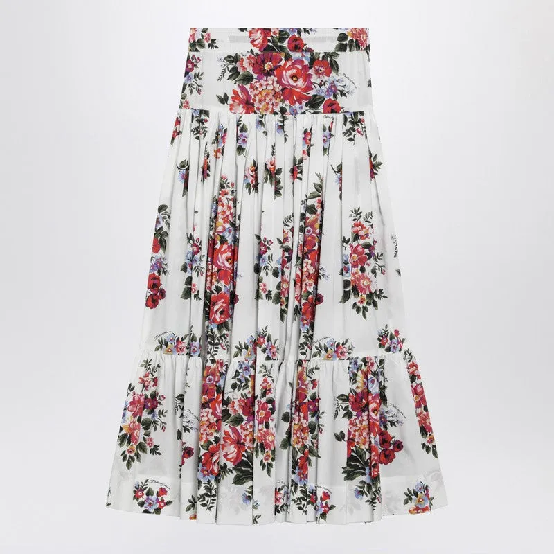 Long White Skirt With Floral Print sold by Wanan Luxury product image thumbnail 2