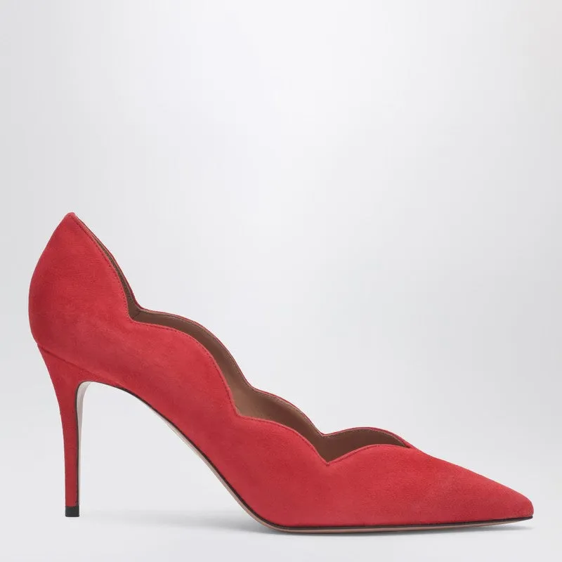 Red Suede Leather Pumps sold by Wanan Luxury
