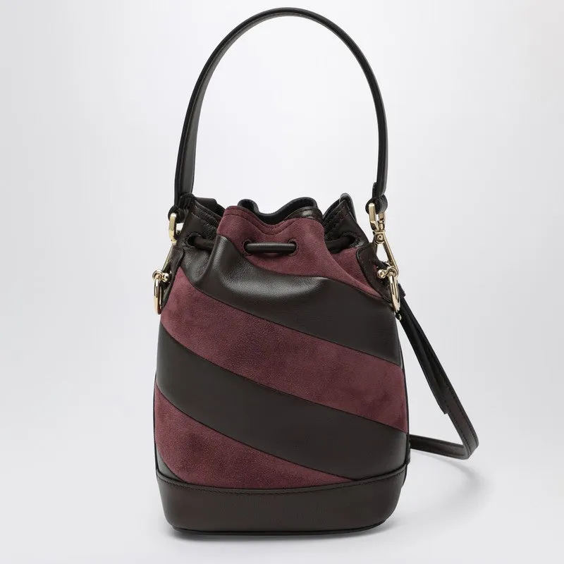 Mon Tresor Mini Bag In Two-Tone Inlaid Leather And Suede sold by Wanan Luxury product image thumbnail 2