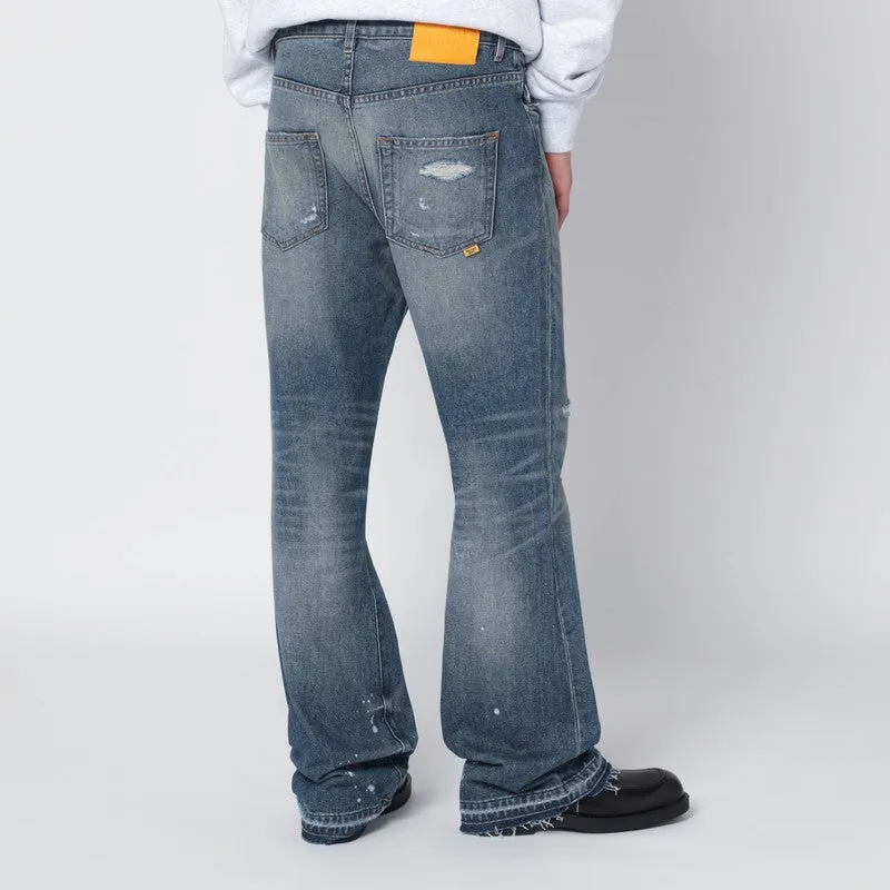 Faded Indigo Jeans With Rips sold by Wanan Luxury product image thumbnail 2