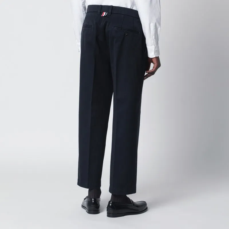 Navy Blue Cotton Trousers sold by Wanan Luxury product image thumbnail 2