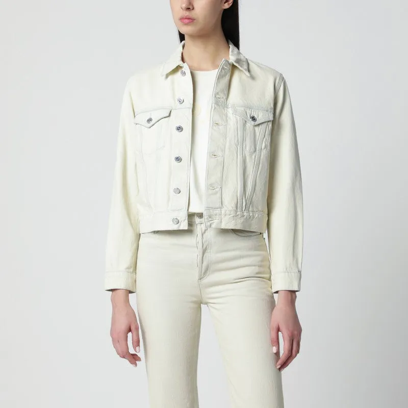 White Denim Jacket sold by Wanan Luxury