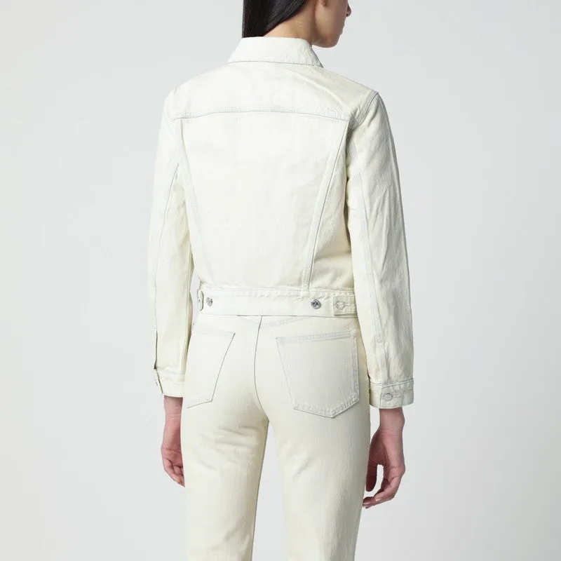 White Denim Jacket sold by Wanan Luxury product image thumbnail 2