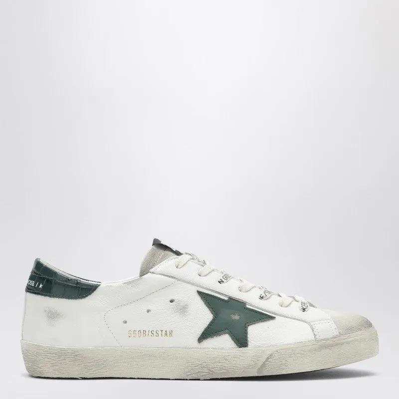 Super-Star Sneakers In White/Green made by Golden Goose