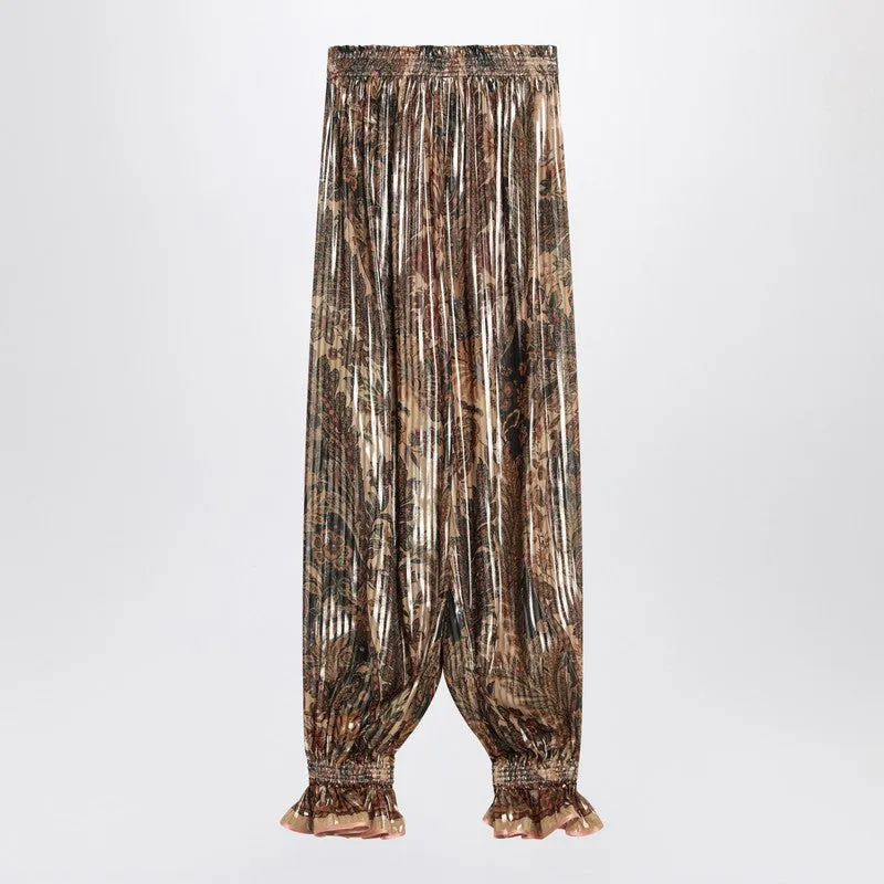 Pleated Silk-Blend Trousers made by Valentino