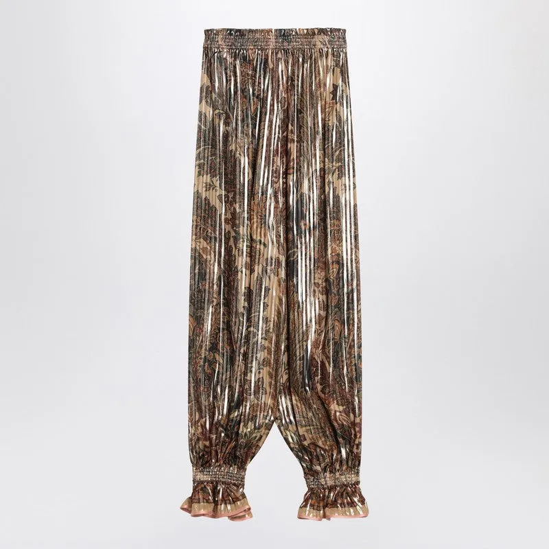 Pleated Silk-Blend Trousers sold by Wanan Luxury product image thumbnail 2