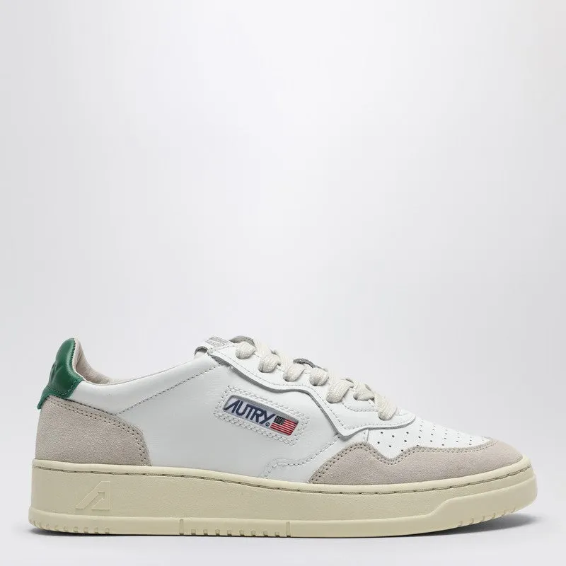 Medalist Sneakers In White/Green Leather And Suede sold by Wanan Luxury