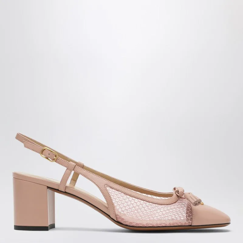 Valet Du Roi Pink Slingback Pumps sold by Wanan Luxury