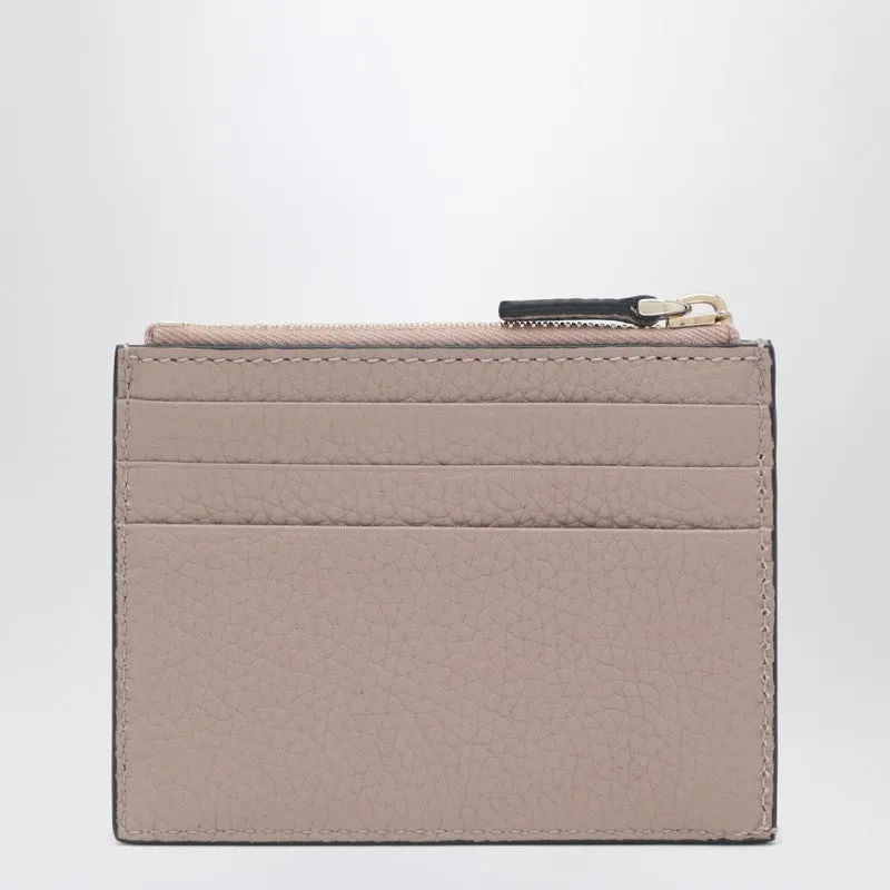 Rockstud Blush Pink Leather Zip Card Holder sold by Wanan Luxury product image thumbnail 2