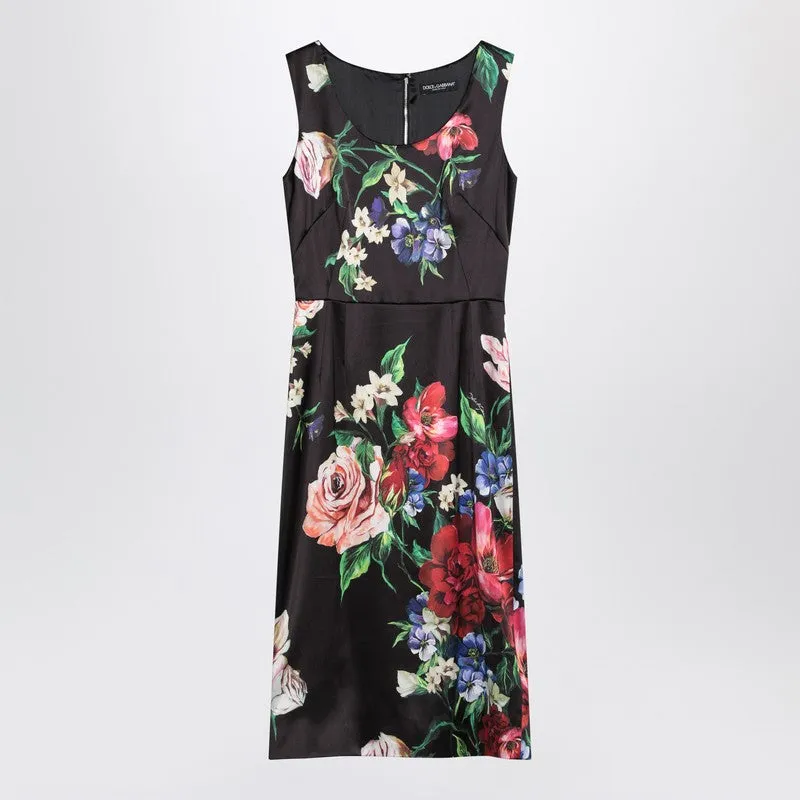 Black Dress With Floral Print sold by Wanan Luxury