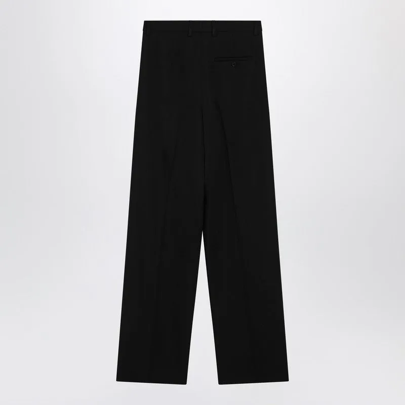 Black Wool Trousers sold by Wanan Luxury product image thumbnail 2