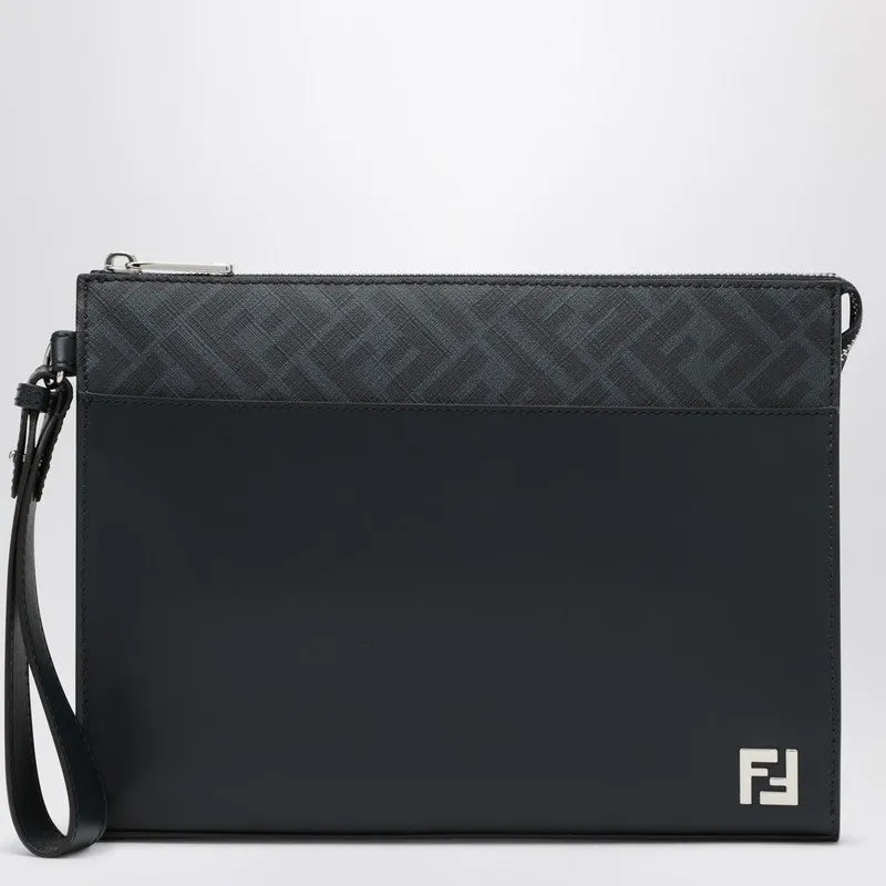 Ff Squared Clutch Midnight Blue sold by Wanan Luxury
