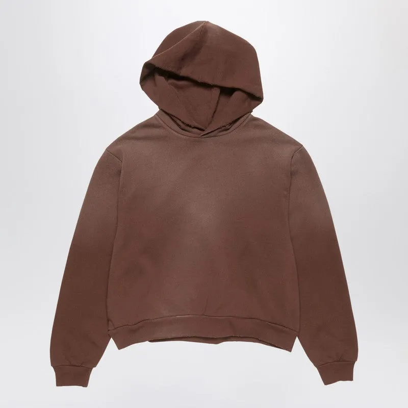 Logo Hooded Sweater Chocolate sold by Wanan Luxury