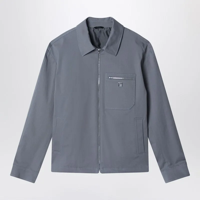 Grey Gabardine Blouson sold by Wanan Luxury
