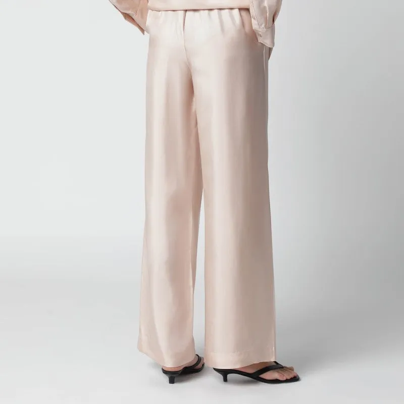 Light Pink Silk Trousers sold by Wanan Luxury product image thumbnail 2