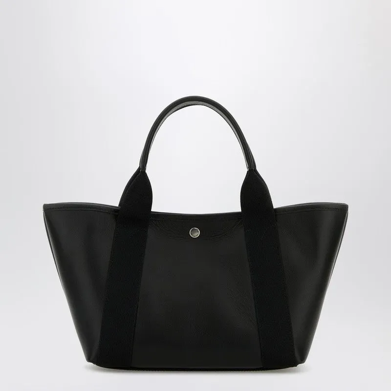 Biarritz Shopping Bag In Black Leather sold by Wanan Luxury product image thumbnail 2