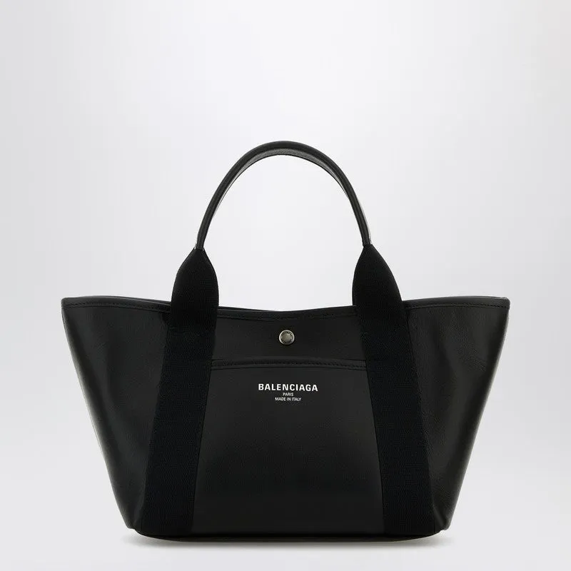 Biarritz Shopping Bag In Black Leather sold by Wanan Luxury