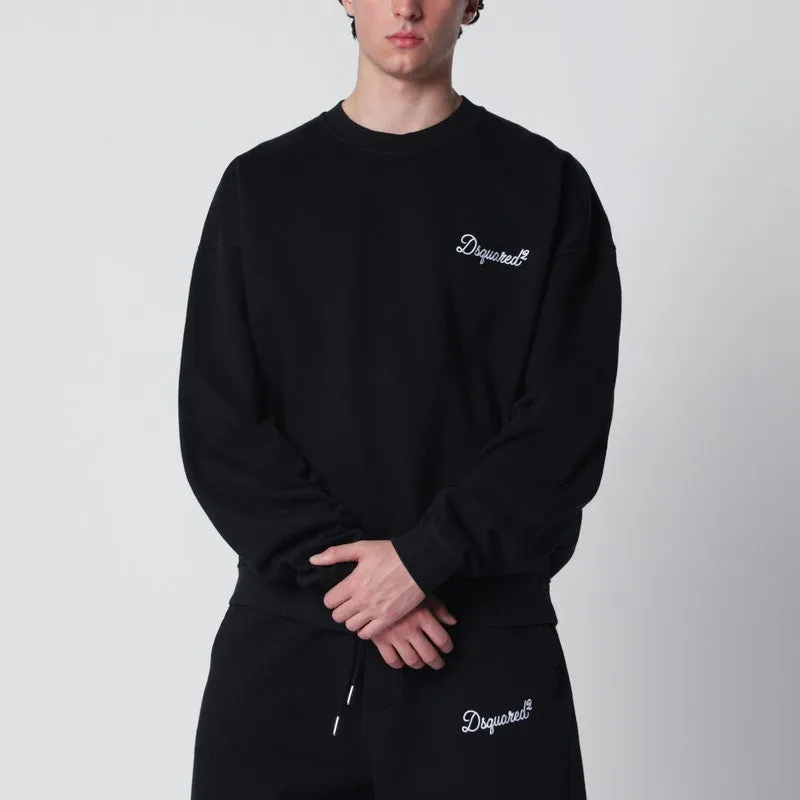 Black Relaxed-Fit Sweatshirt With Logo made by DSQUARED2