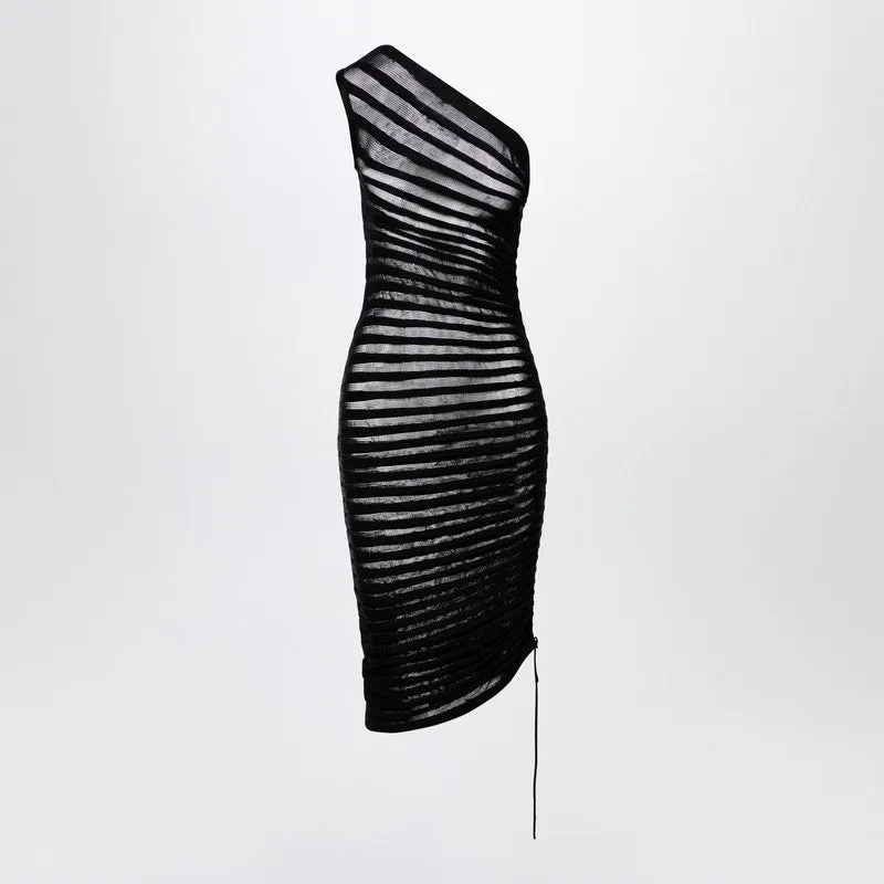 Black Asymmetrical Skeleton Dress sold by Wanan Luxury product image thumbnail 2