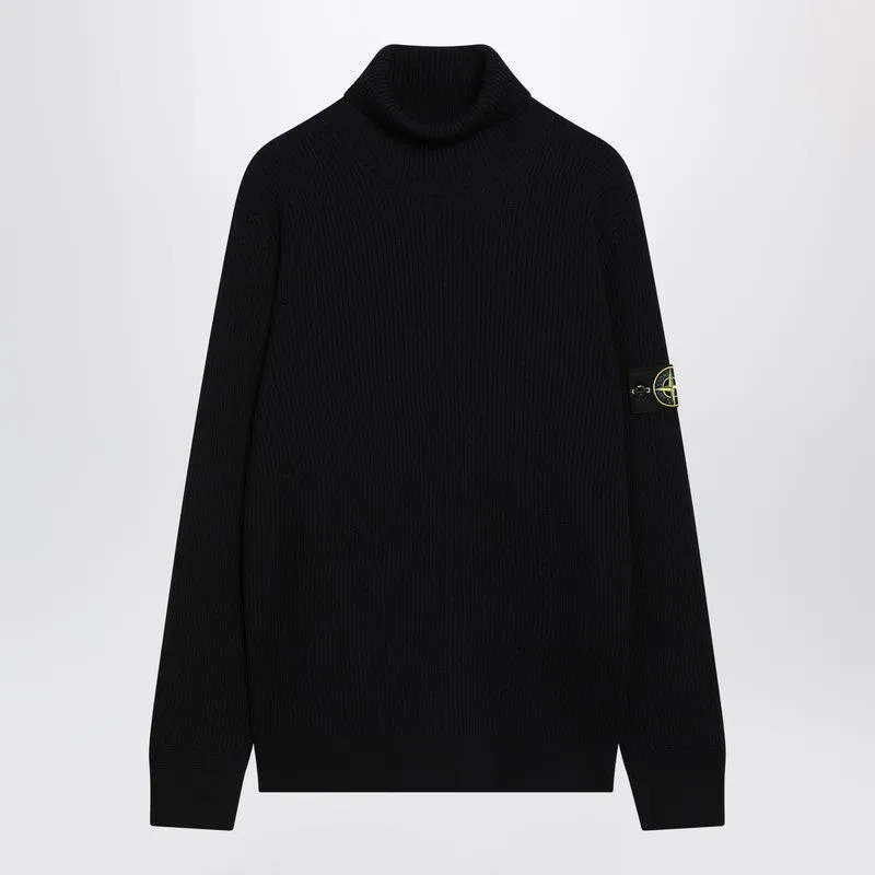 Navy Blue Turtleneck Sweater With Regular Fit sold by Wanan Luxury
