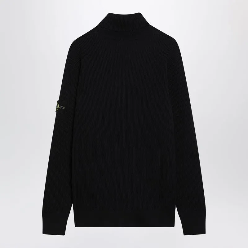 Navy Blue Turtleneck Sweater With Regular Fit sold by Wanan Luxury product image thumbnail 2