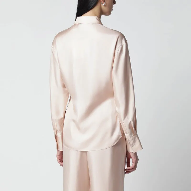 Light Pink Silk Shirt sold by Wanan Luxury product image thumbnail 2